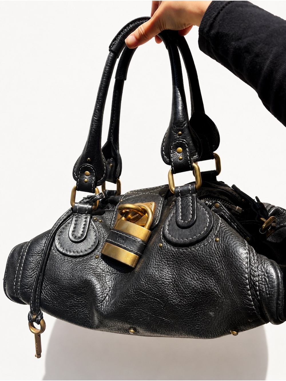 Black Leather Chloe Paddington